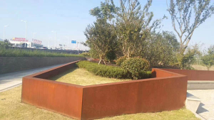 三原耐候钢挡土墙